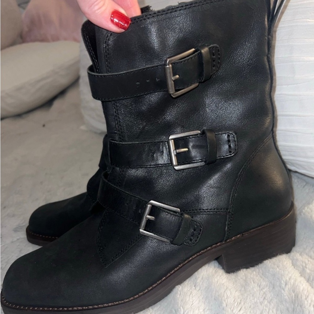 Lucky Brand black leather boot
